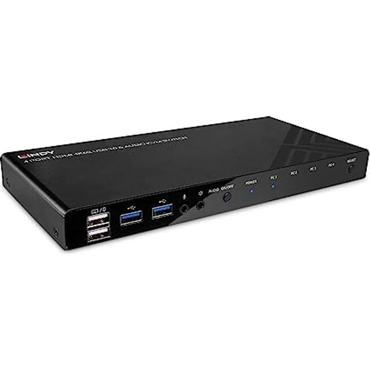 LINDY 4 Port HDMI 4K60, USB 3.0 & Audio KVM Switch, W128802323 – Bild 1