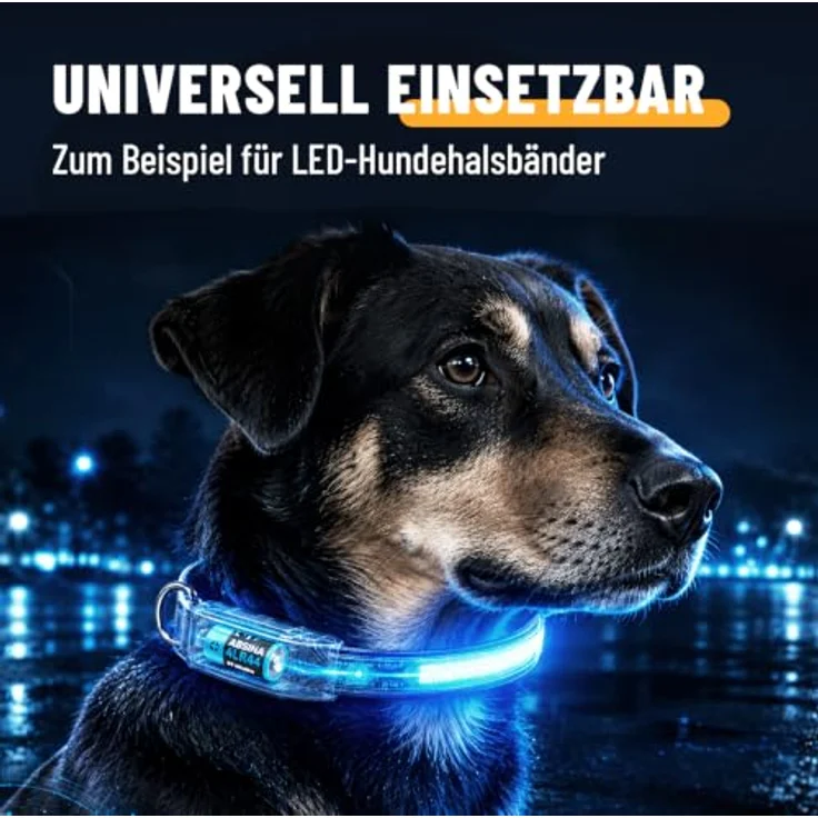 ABSINA 8x 4LR44 6V Alkaline Batterie - Langlebig und zuverlässig, temperaturfest von -20°C bis +60°, ideal für Hundehalsband und mehr – Bild 2