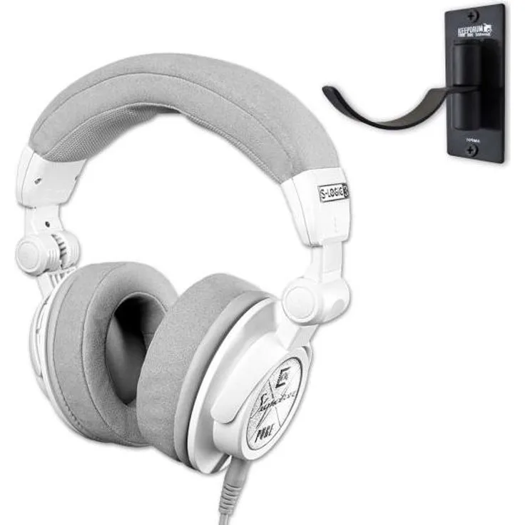 Ultrasone Kopfhörer Signature Pure Weiss, kabelgebunden mit Wandhalterung