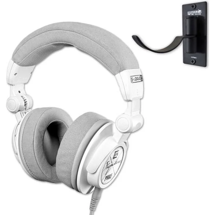 Ultrasone Kopfhörer Signature Pure Weiss, kabelgebunden mit Wandhalterung