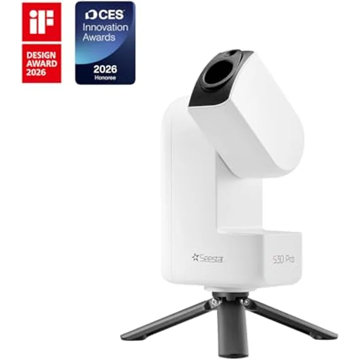 ZWO Smart Telescope AP 30/160 Seestar S30 Pro, vollautomatisches Teleskop mit Sony IMX585 und IMX586 Kameras, vier Einstellungen und drei fest eingebauten Filtern – Bild 2