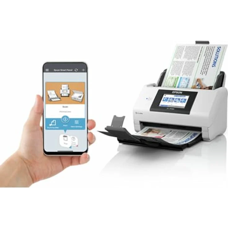 Epson WorkForce DS-790WN, High-Speed-Netzwerkscanner mit Standalone-Scannen und erweiterter Authentifizierungsfunktion, weiß – Bild 3