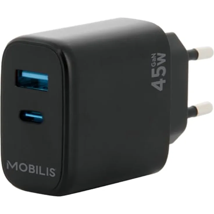 Mobilis Wandladegerät Schwarz, 45 W