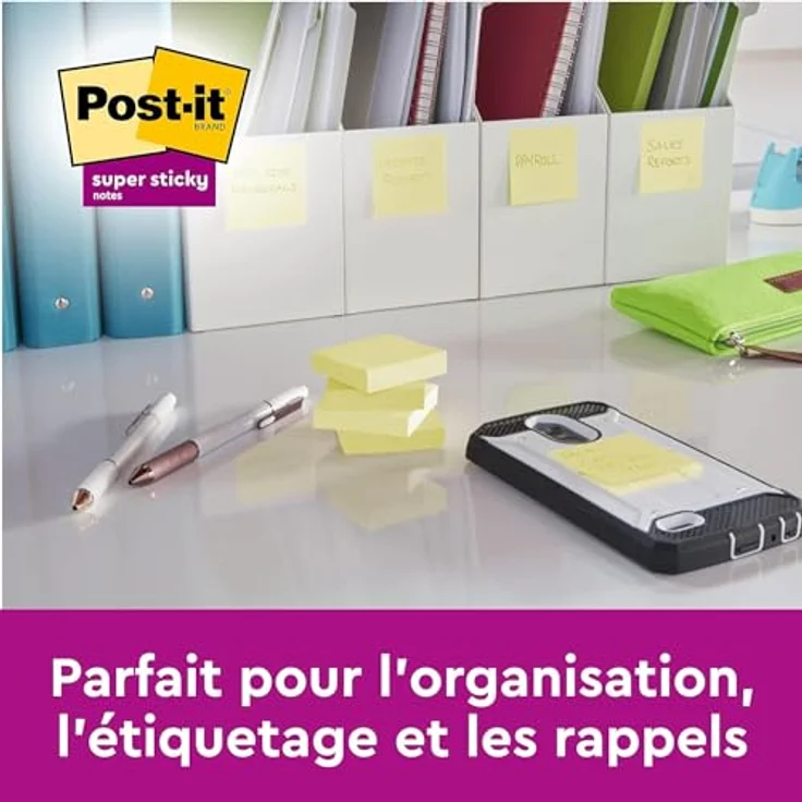 Post-it Notes Haftnotizblock 51x76mm, gelb, 100 Blatt, 70g/qm, VE=12 Blöcke – Bild 3