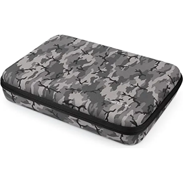 deleyCON Hardcase Tasche für GoPro Actionkamera, Robust und Strapazierfähig, Staub- und Spritzwasserschutz, XL Camouflage für GoPro Hero 13/12/11/10/9