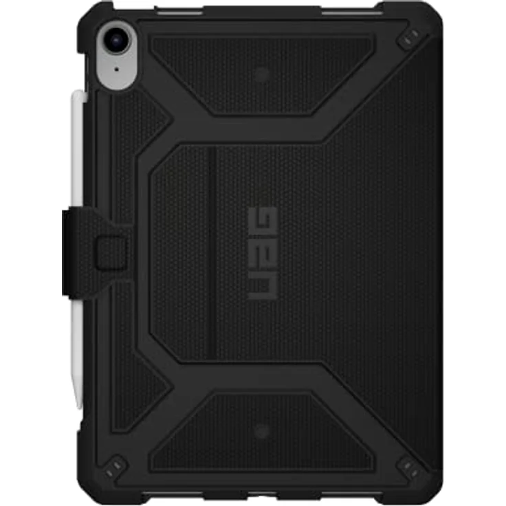 Urban Armor Gear Metropolis Case für Apple iPad 10.9 (10. Generation 2022) [Apple Pencil Halterung, Wake/Sleep, Standfunktion, Sturzfest, FrogSkin Material] schwarz, 123396114040 – Bild 3