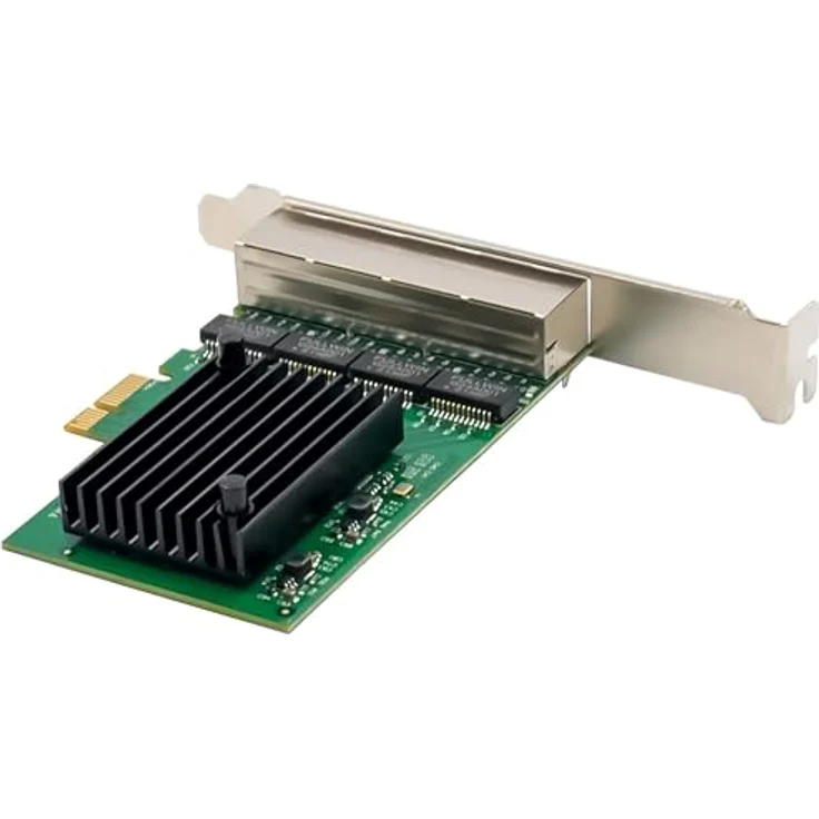 InLine® Quad Gigabit Netzwerkkarte 4x RJ45 1Gb/s, PCIe x1, inkl. Low Profile Slotblech, für Server und Workstations, 51127B – Bild 4