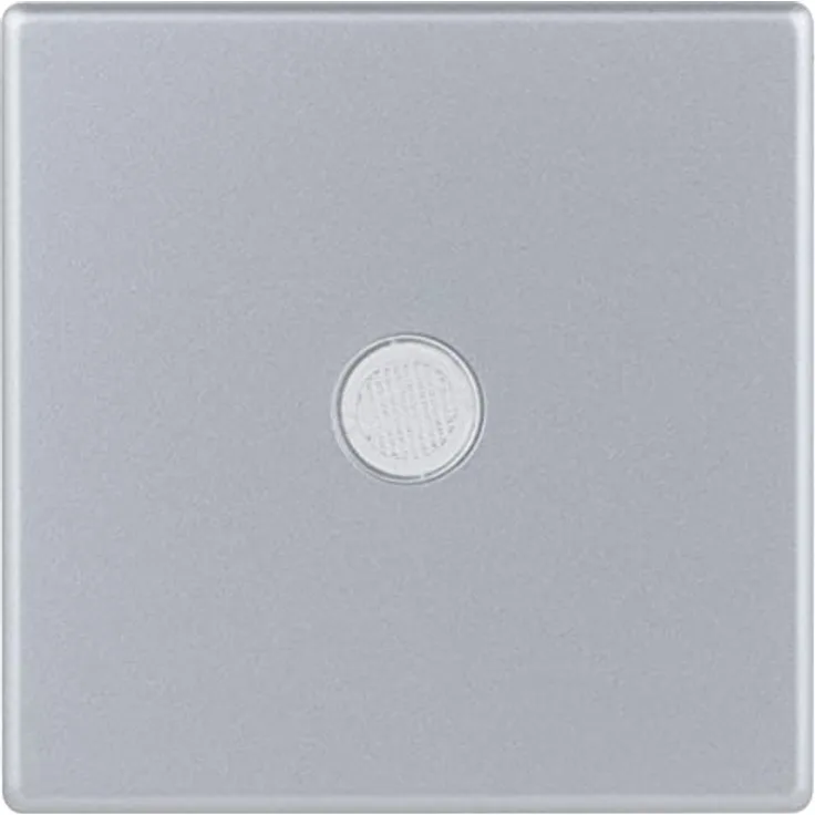 REV 0236430706 Quadro, Abdeckung für Kontrollschalter, Taster oder A/W-Schalter, silbern