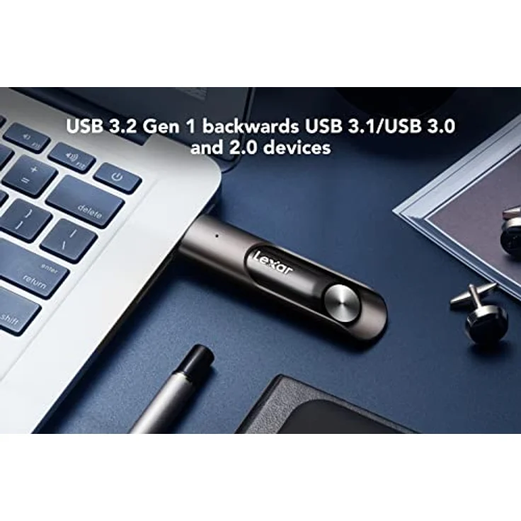 Lexar JumpDrive P30 USB 3.2 Gen 1 USB Stick 1TB, Bis Zu 450MB/s Lesen, Flash-Laufwerk für USB3.0/2.0, Speicherstick für PC, Laptop, Externe Speicherdaten, Foto, Video (LJDP030001T-RNQNG) – Bild 3