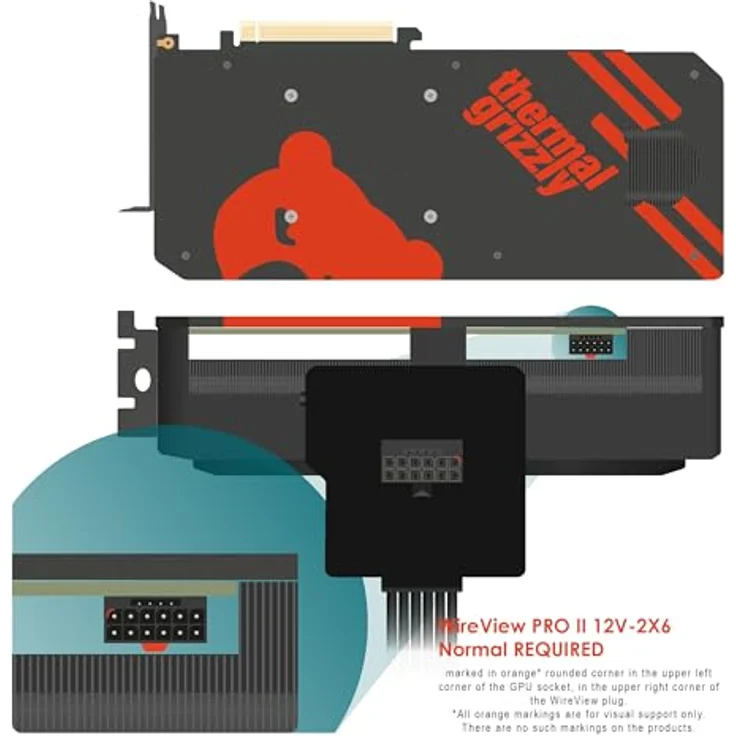 Thermal Grizzly WireView Pro II GPU 12V-2x6, Per-Pin-Strommessgerät für Grafikkarten, weiß – Bild 7