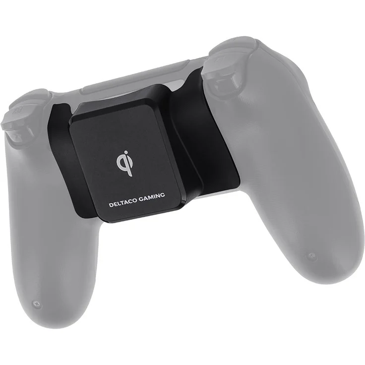 Deltaco Wireless QI-Receiver für Controller Play Station 4 (GAM-082), Drahtloser Ladeempfänger für Sony Playstation 4, Pro und Slim