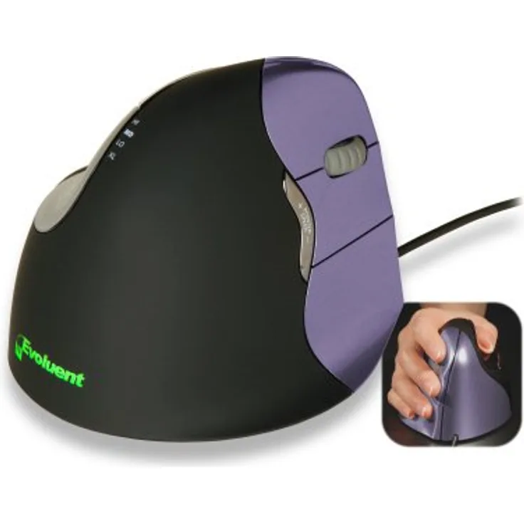 Evoluent Vertical Mouse4 Small Right, Schwarz