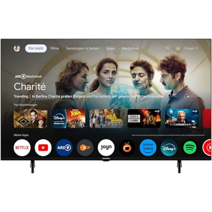 Grundig 65 VOE 74, 65 Zoll (164 cm) 4K UHD LED TV mit Google TV, Dolby Vision, HDR10+, Chromecast Built-in, Schwarz – Bild 1