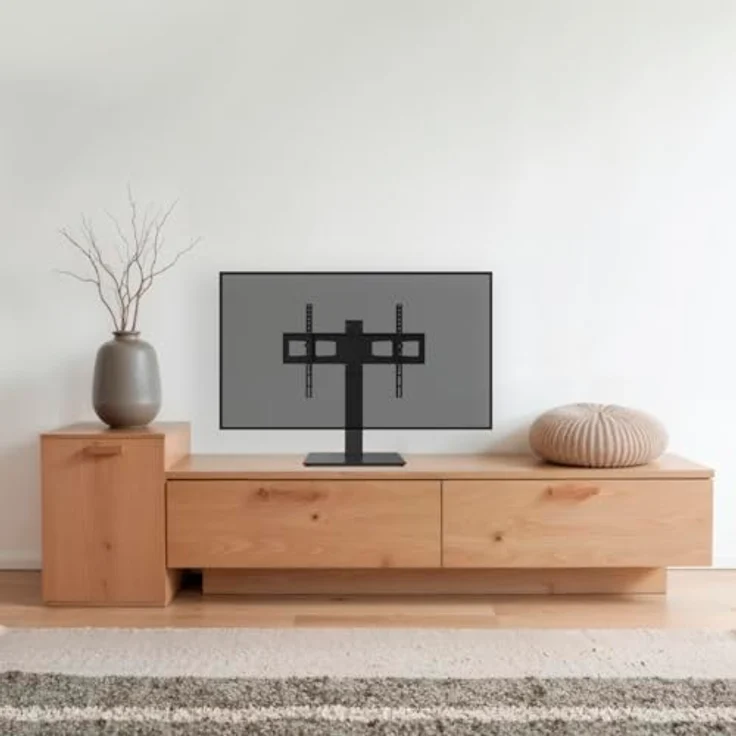 Hama TV Stand Tisch/Bank Halterung, neigbar von -12° bis +5°, für 32" - 75" Fernseher bis 40 kg (Versandkostenfrei) – Bild 7
