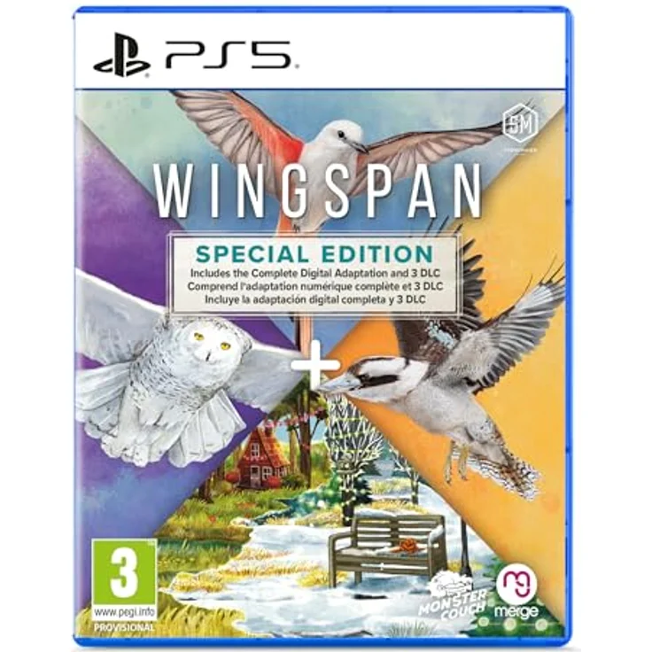 Merge Games Wingspan Special Edition (PlayStation 5) - Strategie-Kartenspiel mit europäischer und Ozeanien-Erweiterung, Einzelspieler- und Multiplayer-Modi – Bild 1