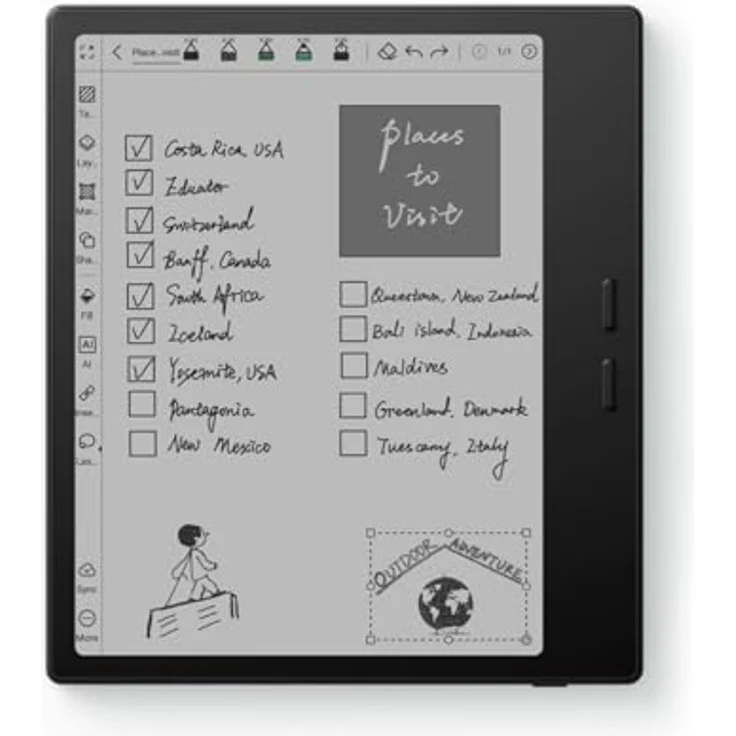 BOOX Go Color 7 Gen II, Farb-E-Ink-E-Reader mit 7 Zoll, Schreibfunktion, Android 13, 64 GB Speicher, Schwarz – Bild 5