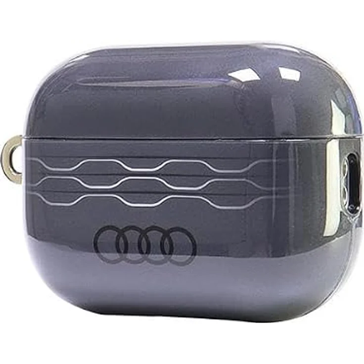 Audi IML Geometrisches Muster Fall für AirPods Pro 2, grau, TPU/PC-Material – Bild 3