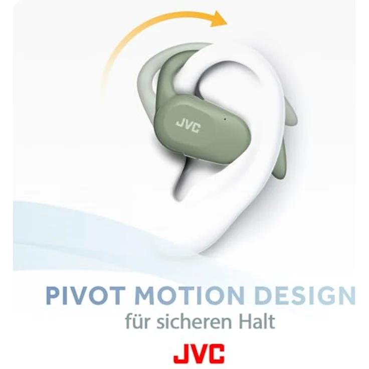 JVC HA-NP40T-GU, Kabellose In-Ear Kopfhörer mit 26 h Akkulaufzeit, spritzwasserfest, grün – Bild 7