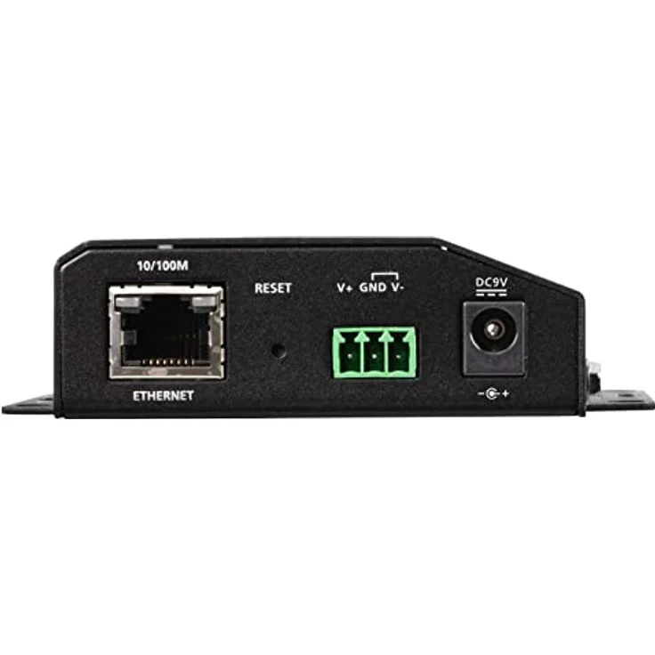 Aten SN3401P 1-Port RS-232/422/485 Secure Device Server mit PoE und KVM Switch, Schwarz – Bild 3