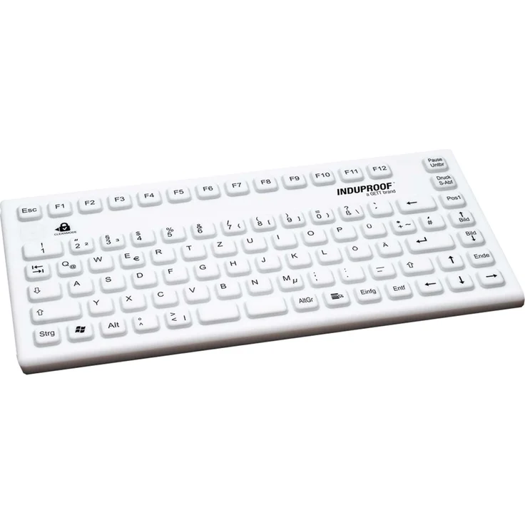 GETT InduProof Smart Compact USB-Tastatur, IP68 zertifiziert, weiß