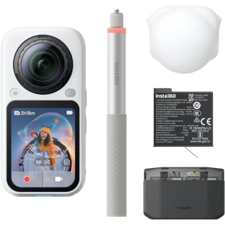 Insta360 X6 Essentials Bundle, Action Cam, Weiss – Bild 1