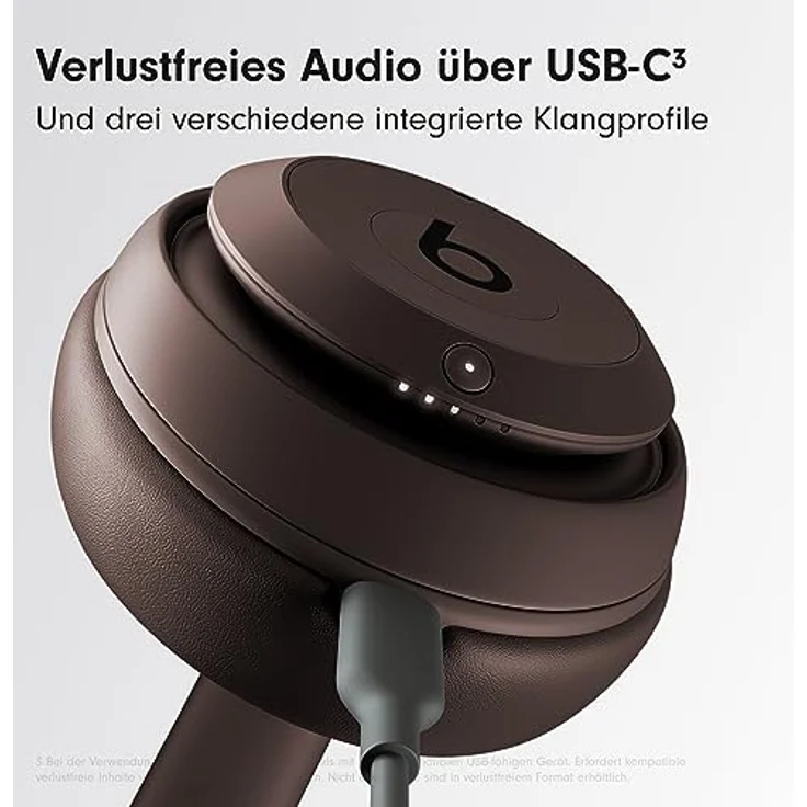 Beats Studio Pro – Komplett Kabellose Bluetooth Noise Cancelling Kopfhörer – Personalisiertes 3D Audio, USB-C verlustfreies Audio, Apple & Android Kompatibilität - Espresso – Bild 5