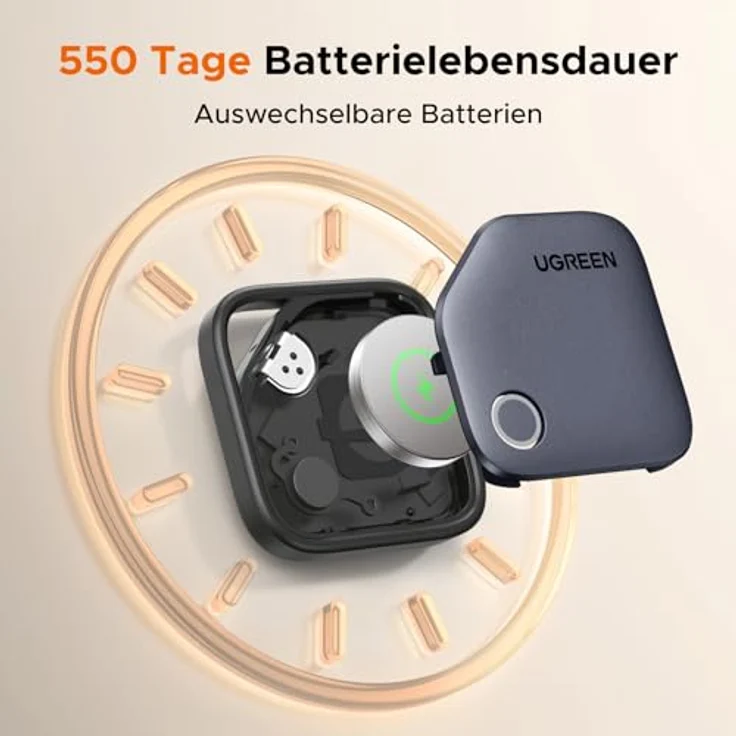 UGREEN FineTrack S, Bluetooth Tracker für Samsung SmartThings, 550 Tage Batterielaufzeit, Rückwärtssuche, 7 Tage Verlaufsverfolgung, 2 Stück – Bild 5