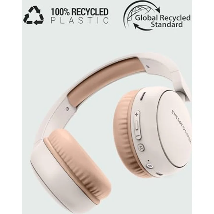 Energy Sistem RadioColor, Bluetooth-Kopfbügelkopfhörer in Creme mit 16 Stunden Akkulaufzeit und Bluetooth 5.3 – Bild 2