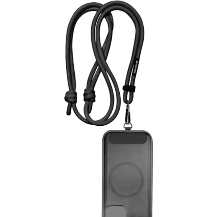 BlackRock Universal Lanyard Case, Umhängegurt für Smartphones, Schwarz