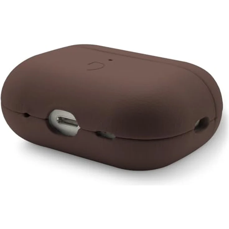Decoded Lederhülle AirPods Pro 3 Aircase elegant, Schutzhülle aus hochwertigem Vollnarbenleder, Braun, kabellosen Ladezugang – Bild 4
