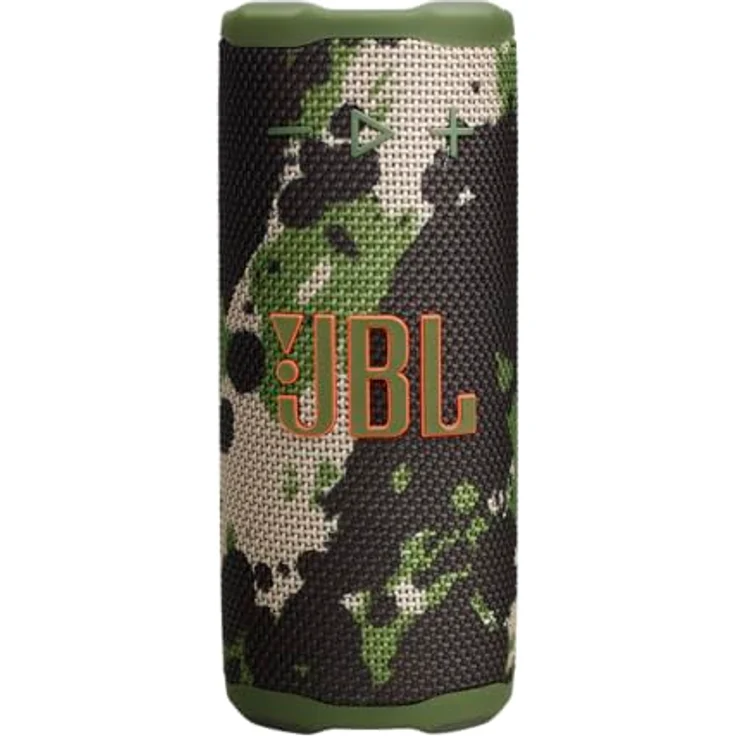 JBL Grip Kompakter Bluetooth Lautsprecher mit AI Sound Boost, IP68 wasserdicht, Umgebungslicht, bis zu 14h Wiedergabe, Camouflage – Bild 1
