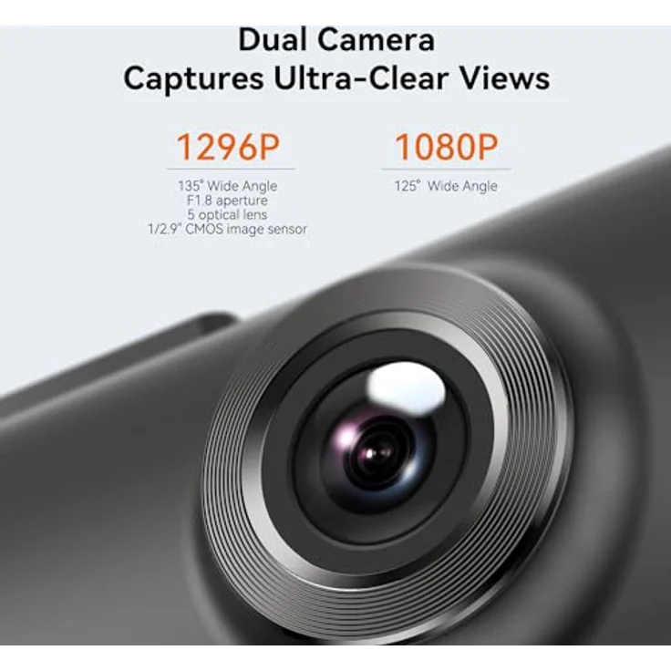 Dash Camera DDPAI N1 Dual 1296p@30fps 1080p – Bild 2
