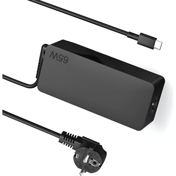 Dzytnsy 65W USB C Netzteil für Lenovo, kompatibel mit ThinkPad X1 Carbon/Yoga/Chromebook, 20V 3.25A, 12FT Kabel