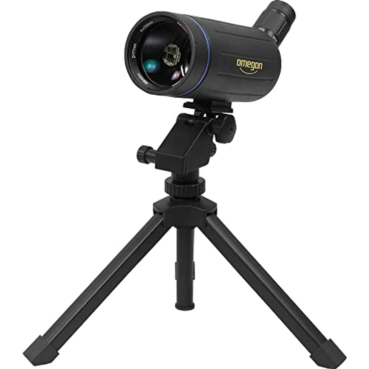 Omegon Omegon Zoom-Spektiv 25-75x70mm, kompaktes Spektiv mit 45° Einblick und Tischstativ – Bild 1