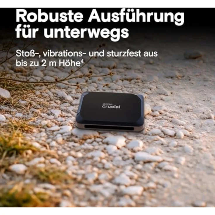 Crucial X9 2TB Externe SSD Festplatte, bis zu 1050MB/s, USB-C 3.2, stoß- und vibrationssicher, kompatibel mit PC, Mac und Spielekonsolen – Bild 3