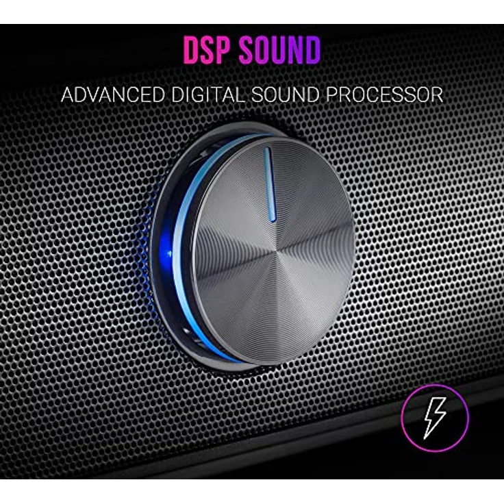 Mars Gaming MSBX Schwarz, RGB Soundbar, Bluethooth 5.0+Jack 3.5, DSP Sound 10W – Bild 4