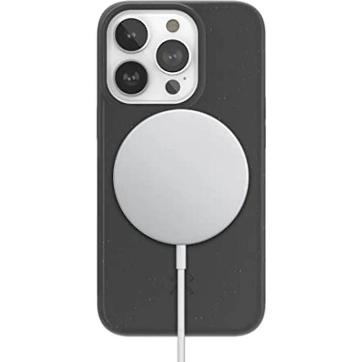 Woodcessories - Magnetische Handyhülle kompatibel mit iPhone 14 Pro Hülle mit Magnet schwarz - Plastikfrei, nachhaltig – Bild 1