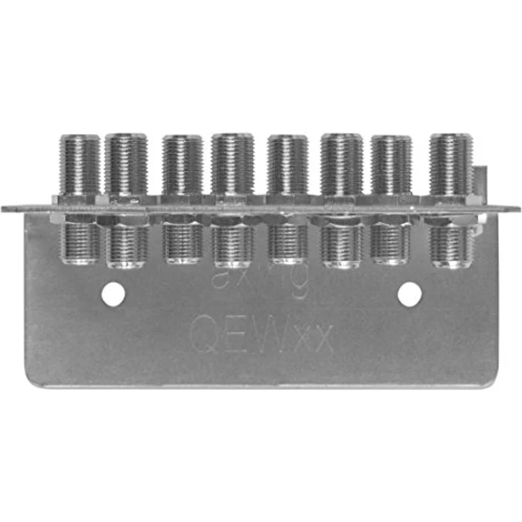 Axing QEW 8-50 Erdungswinkel 8-fach Potentialausgleich Koax Erdungsblock verzinkt – Bild 2