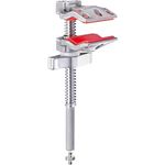 Manfrotto 2" Micro Schraubzwinge mit Backen - 2" / 5 cm Öffnungskapazität - 25 kg maximale Nutzlast - Rändelschaft - 1/4" Innengewinde - 1/4" auf 1/4" Außengewinde Adapter - C50MEJ, Fotostudio-Equipment