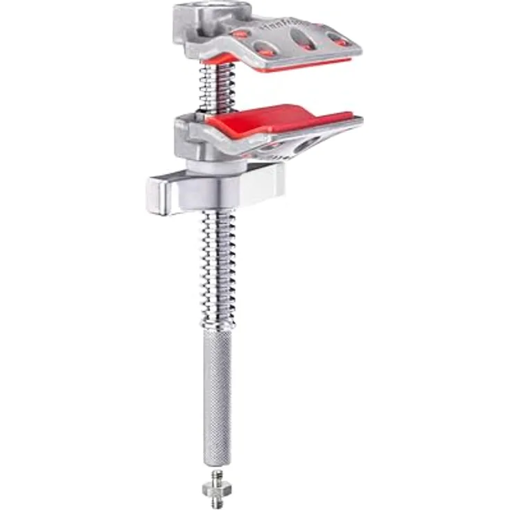 Manfrotto 2" Micro Schraubzwinge mit Backen - 2" / 5 cm Öffnungskapazität - 25 kg maximale Nutzlast - Rändelschaft - 1/4" Innengewinde - 1/4" auf 1/4" Außengewinde Adapter - C50MEJ, Fotostudio-Equipment