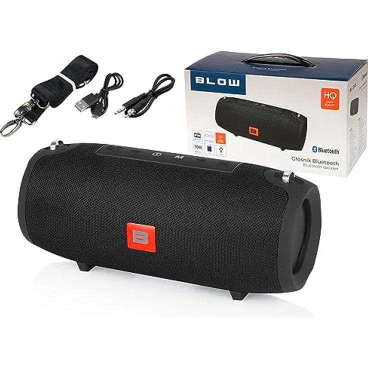 Blow BT500, Tragbarer Bluetooth Lautsprecher in Schwarz, mit Bass, SD, FM, USB und AUX Anschluss – Bild 5