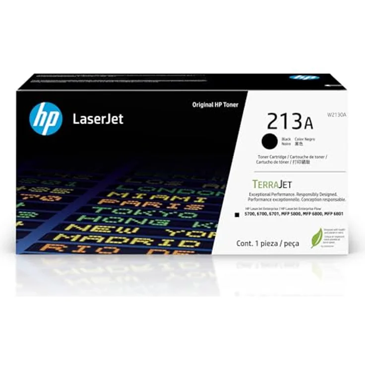HP 213A Schwarz Original Laserjet Tonerkartusche, ca. 3.500 Seiten, TerraJet Technologie, hohe Druckqualität und Sicherheit