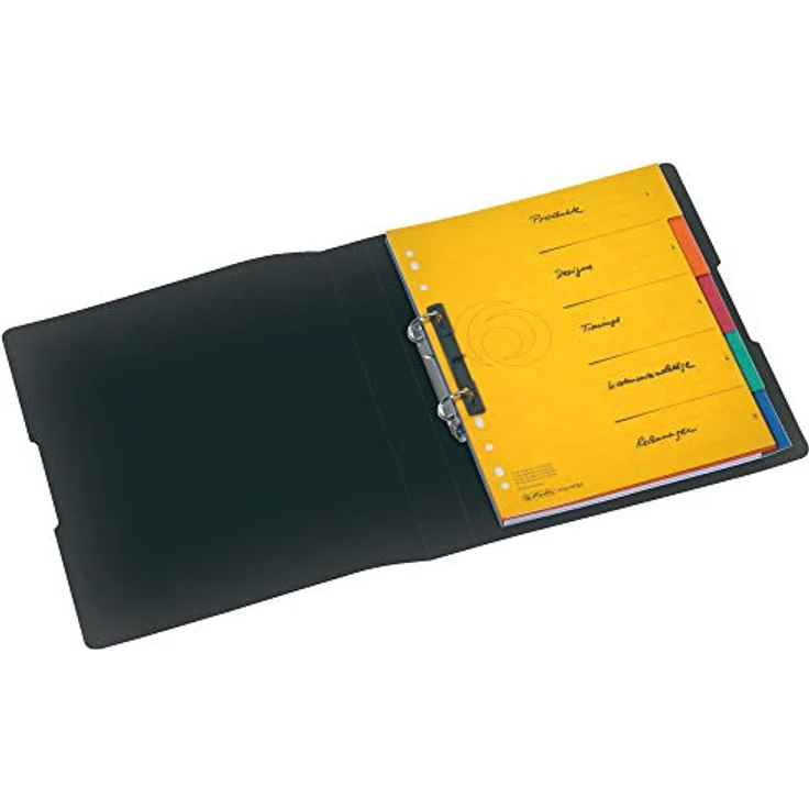 Herlitz Aktenordner Herlitz Ringbuch / DIN A4 / 25mm Füllhöhe / aus PP / Farbe: opak schwarz – Bild 5