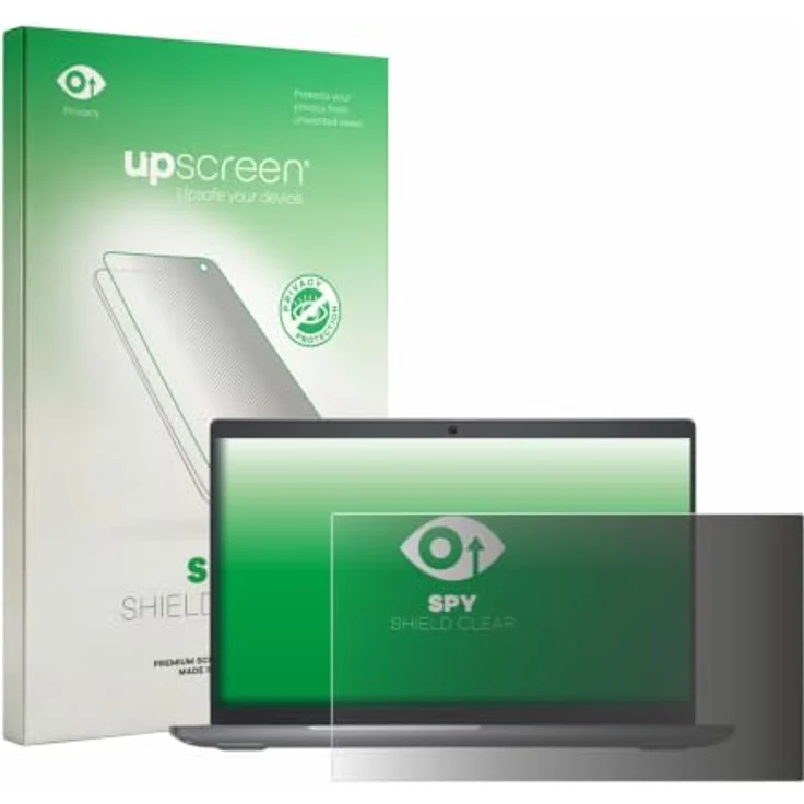 upscreen Blickschutzfolie für Dell Latitude 5550 Laptop, Anti-Spy Schutzfolie mit Blaulichtfilter, blasenfreier Montage – Bild 1