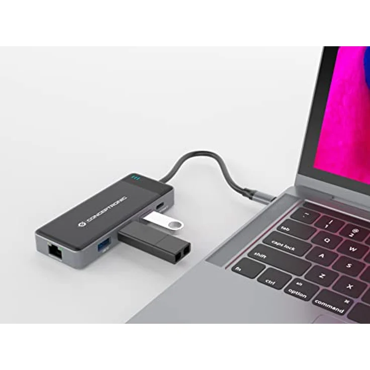 Conceptronic DONN14G 7-in-1 USB 3.2 Gen 1 Dockingstation – Bild 5