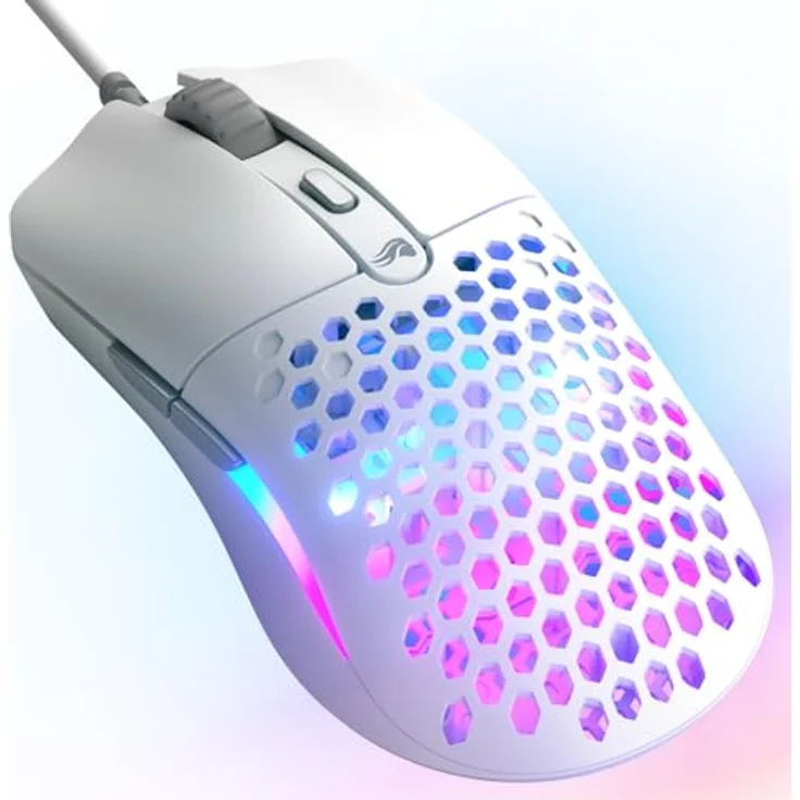 Glorious Model O Eternal, ultraleichte RGB-Gaming-Maus mit optischem Sensor 12 K DPI, 6 programmierbaren Tasten, symmetrischem Design, nur 55 g – Schwarz – Bild 1