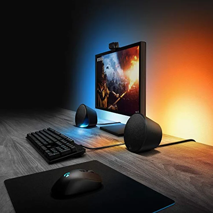 Logitech G560 - Lautsprechersystem - für PC - 2.1-Kanal - kabellos - Bluetooth - USB - 120 Watt (Gesamt) – Bild 2