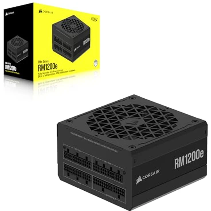 Corsair RMe Series RM1200e 80 PLUS Gold Netzteil, modular, ATX 3.1, PCIe 5.1 - 1.200 Watt, schwarz – Bild 8