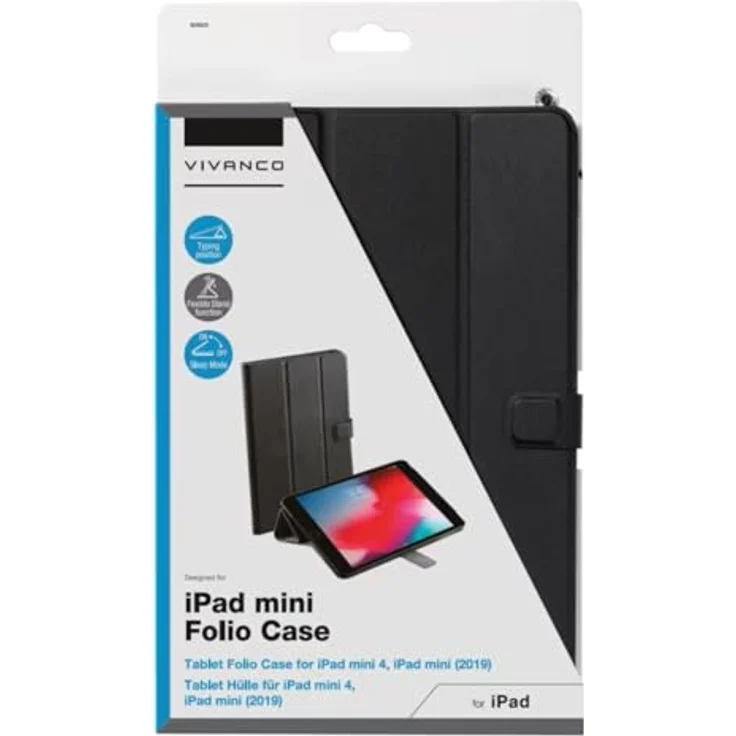 Vivanco Folio Case für Apple iPad mini 7.9 (2019), Schwarz (60623) – Bild 5