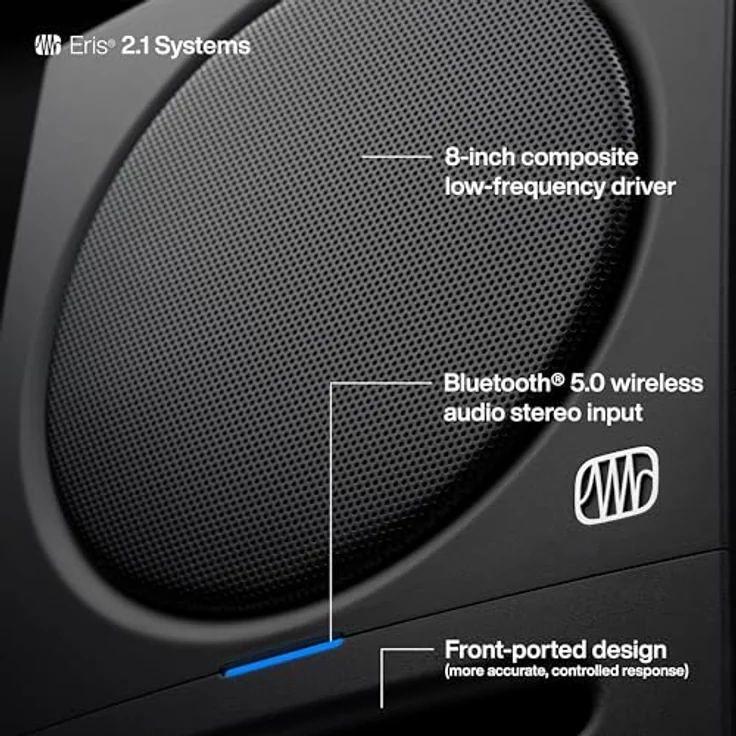 Presonus Eris 4.5BT Studio Bluetooth-Boxen 2nd Gen PC-Lautsprecher (1 Paar, 50 W, Bluetooth) in schwarz – Bild 6